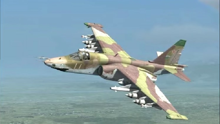 Военные России сбили украинский самолет Су-25 в Новоадреевке Запорожской области