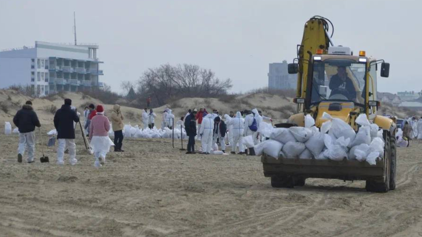 Правительство РФ создало комиссию для устранения последствий разлива мазута в Керченском проливе