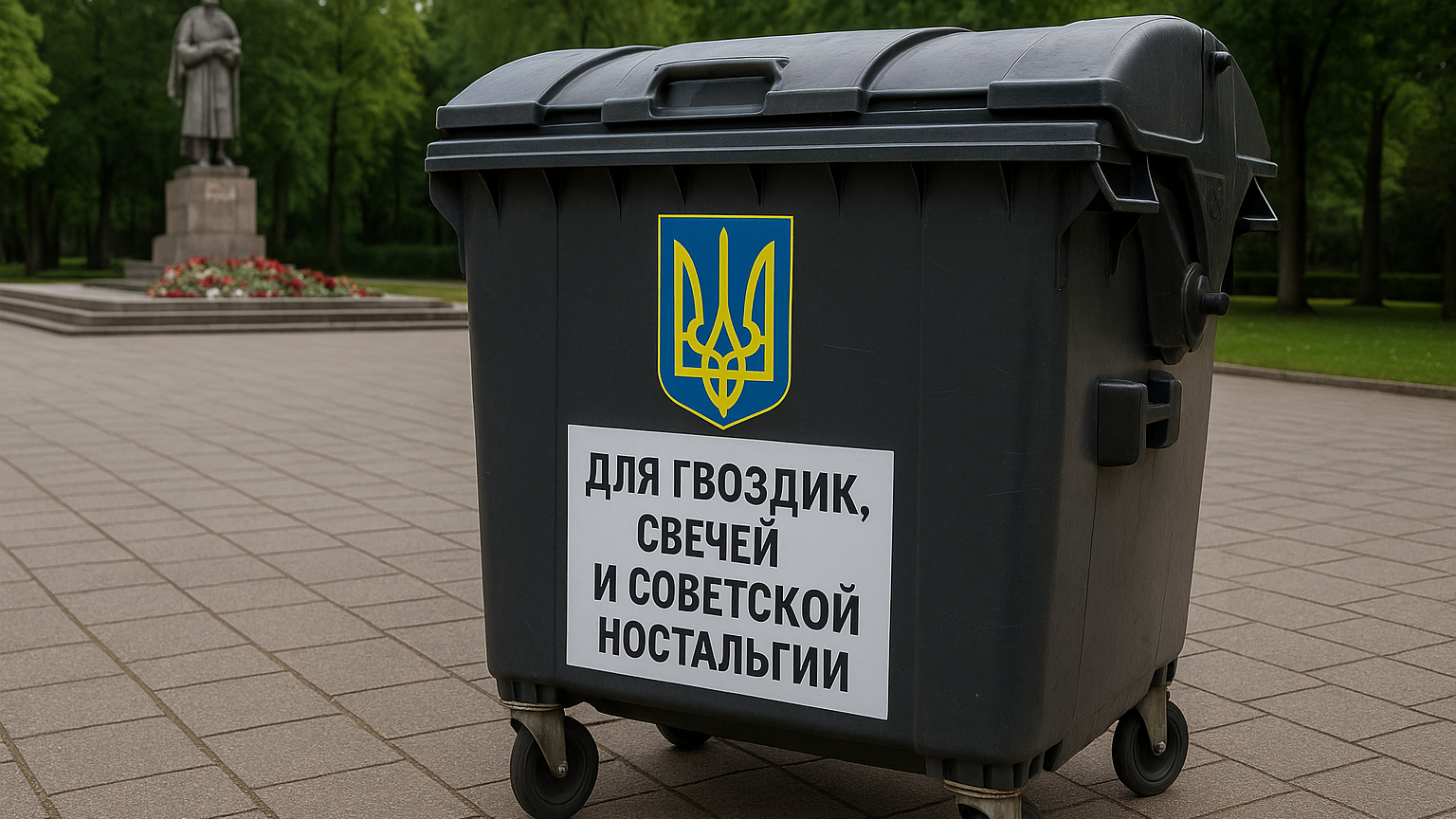 Мэр Вильнюса поддержал установку провокационного бака у мемориала ВОВ