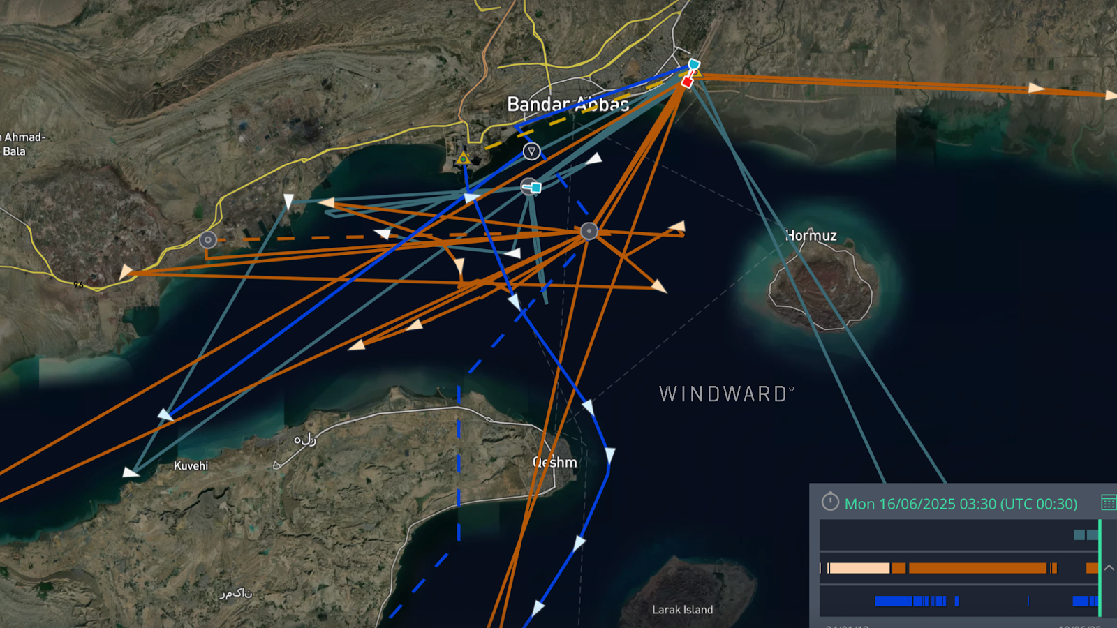 Помехи GPS у берегов Ирана сбивают с курса 970 судов в сутки