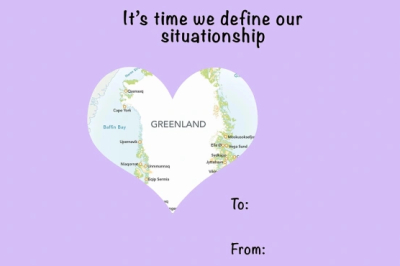 Белый дом опубликовал необычные валентинки с Гренландией