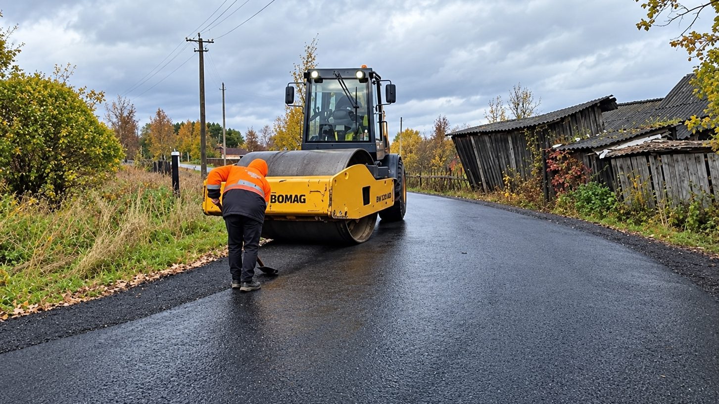 В Новгородской области обновили 23 км дорог по плану Дронова
